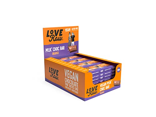 LoveRaw M:lk Choc Bar 20 x 30g Orange | High-Quality Sports Nutrition | MySupplementShop.co.uk