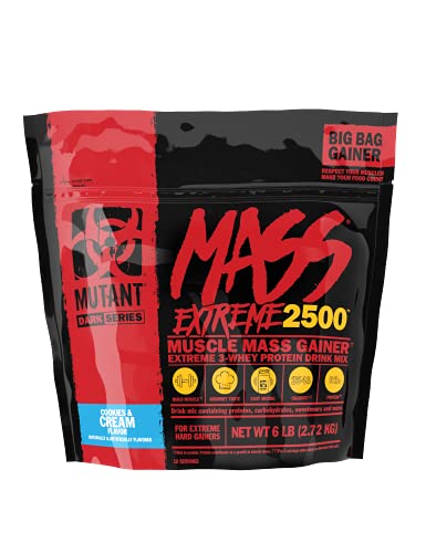 Mutant Mass Extreme 2500 2.72kg Cookies & Cream | High-Quality Weight Gainers & Carbs | MySupplementShop.co.uk