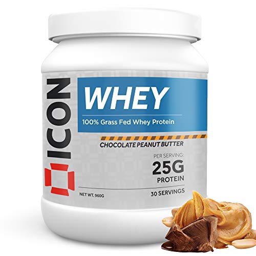 ICON Nutrition Whey Protein Powder 960g 30 Servings - Chocolate Peanut Butter | High-Quality Sports Supplements | MySupplementShop.co.uk