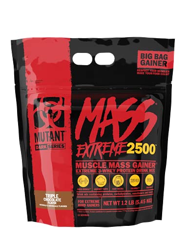 Mutant Mass Extreme 2500 5.45kg Triple Chocolate | High-Quality Weight Gainers & Carbs | MySupplementShop.co.uk