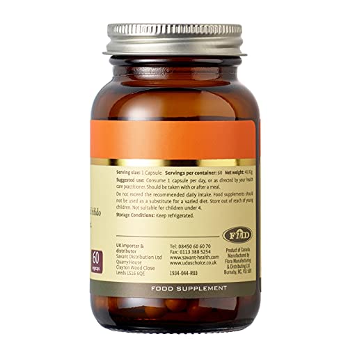 Udo's Choice Super 8 Hi Count Microbiotics Supports Bowels and Digestive Health One a Day Probiotics 42 Billion Cell Count -8 Microbiotic Strains - 60 Capsules | High-Quality Alternative Medicine | MySupplementShop.co.uk
