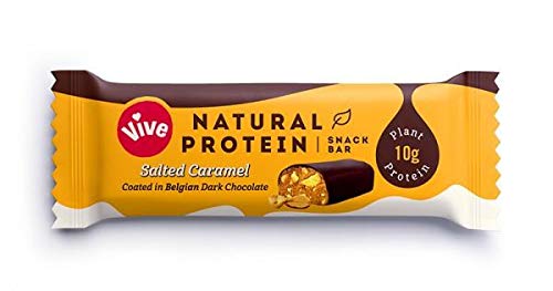 Vive Vegan Protein Bar 100% Plant Based High Protein Natural Sugar Chocolate Coated Snack - No Dairy & Gluten Free | High-Quality Protein Bars | MySupplementShop.co.uk