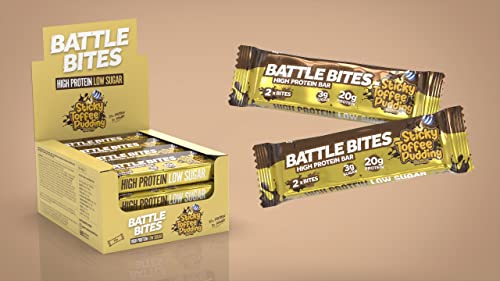 Battle Snacks Battle Bites 12x60g Sticky Toffee Pudding | High-Quality Health Foods | MySupplementShop.co.uk