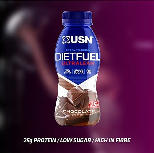 USN Diet Fuel Ultralean Ready to Drink High Protein Shake 8 x 310ml | High-Quality Sports Nutrition | MySupplementShop.co.uk