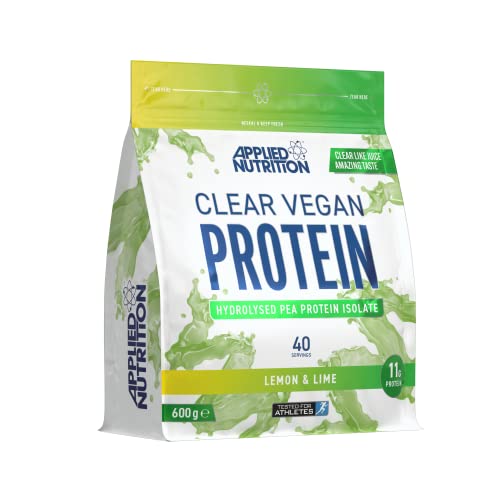 Applied Nutrition Clear Vegan Protein - Hydrolysed Pea Protein Isolate Vegan Protein Powder (Lemon & Lime) (600g - 40 Servings) | High-Quality Vegan Proteins | MySupplementShop.co.uk