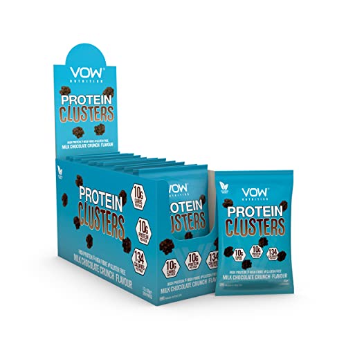 VOW Nutrition Protein Clusters 12x30g Milk Chocolate | High-Quality Health Foods | MySupplementShop.co.uk
