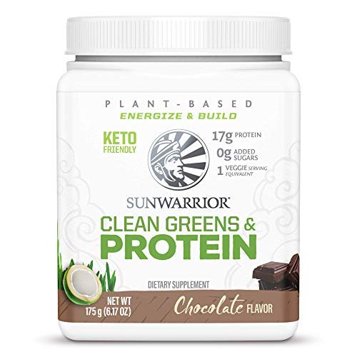 Sunwarrior Clean Greens Protein 175g Chocolate | High-Quality Sports Nutrition | MySupplementShop.co.uk