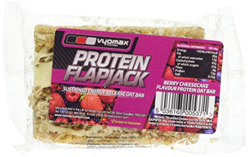 Vyomax Nutrition Berry Cheesecake Protein Flapjack 100g | High-Quality Sports Nutrition | MySupplementShop.co.uk