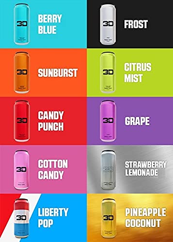 3D Energy Drink 12x473ml 473ml Strawberry Lemonade | High-Quality Sports Supplements | MySupplementShop.co.uk