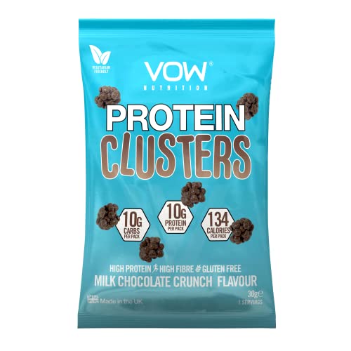 VOW Nutrition Protein Clusters 12x30g Milk Chocolate | High-Quality Health Foods | MySupplementShop.co.uk