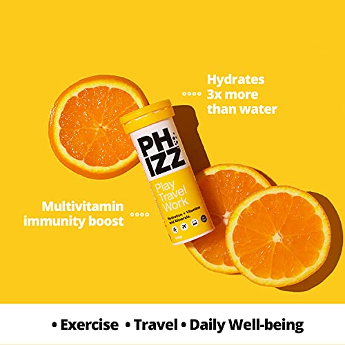 Phizz 2-in-1 Multivitamin & Rehydration Electrolyte Effervescent 12x10Tabs Orange | High-Quality Sports Nutrition | MySupplementShop.co.uk