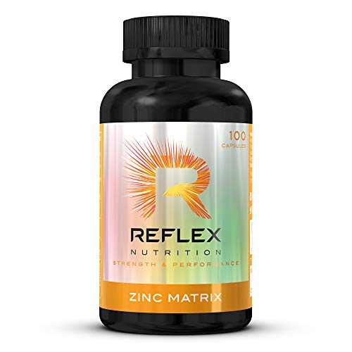 Reflex Nutrition Zinc Matrix 100 Caps | High-Quality Natural Testosterone Support | MySupplementShop.co.uk