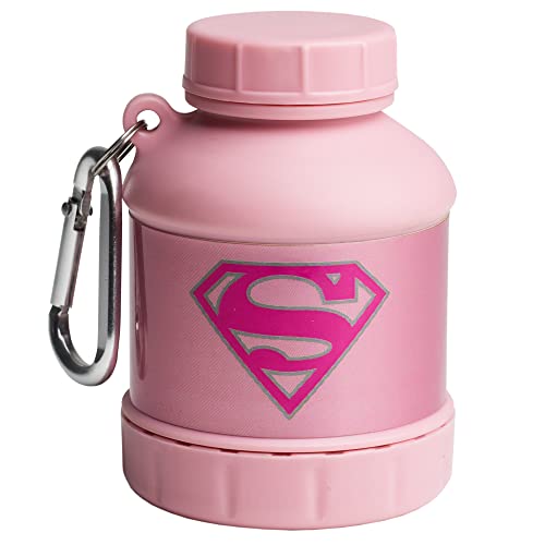 Smartshake Justice League Whey2Go Protein Powder Storage Container 50g - BPA Free Protein Shaker Bottle Funnel for Whey Protein Powder + Protein Shakes 110ml DC Comics Superman Gifts | High-Quality Supplement Shakers | MySupplementShop.co.uk