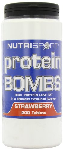 NutriSport Protein Bombs 200 count Strawberry | High-Quality Sports Nutrition | MySupplementShop.co.uk