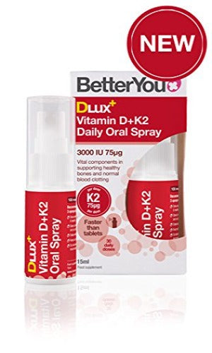 BetterYou Dlux Plus Vitamin D K2 Daily Oral Spray 12ml | High-Quality Vitamins & Minerals | MySupplementShop.co.uk