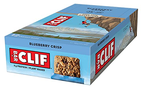CLIF Bar Bar Energy Bars Source of Protein Vitamin B12 & B6 Blueberry Crisp 12 x 68g Blue | High-Quality Cereal Bars | MySupplementShop.co.uk