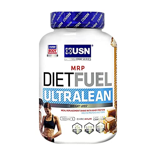USN Diet Fuel UltraLean Banana Caramel 2KG: Meal Replacement Shake Diet Protein Powders for Weight Control and Lean Muscle Development | High-Quality Fat Burners | MySupplementShop.co.uk