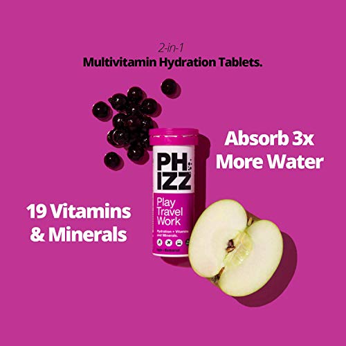 Phizz 2-in-1 Multivitamin & Rehydration Electrolyte Effervescent 12x10Tabs Apple & Blackcurrant | High-Quality Sports Nutrition | MySupplementShop.co.uk