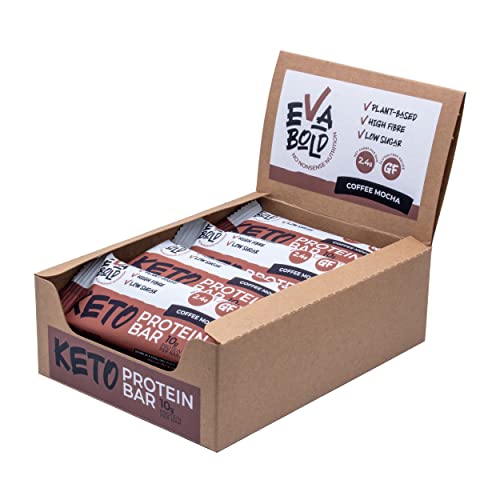 Eva Bold Keto Protein Bar 12x40g Coffee Mocha | High-Quality Diet Bars | MySupplementShop.co.uk