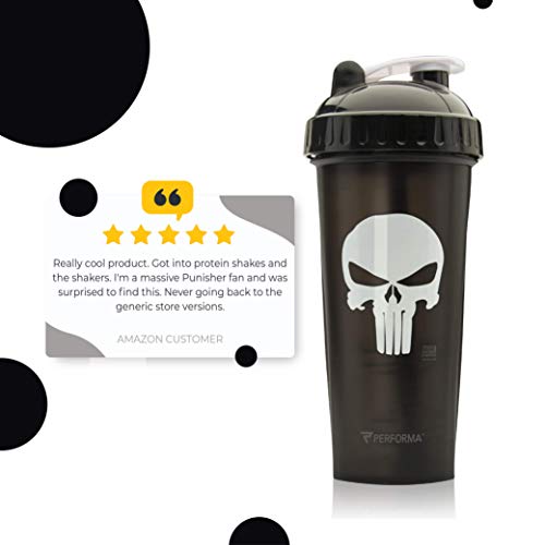 Performa Shakers Hero Shaker 800ml Punisher | High-Quality Water Bottles | MySupplementShop.co.uk