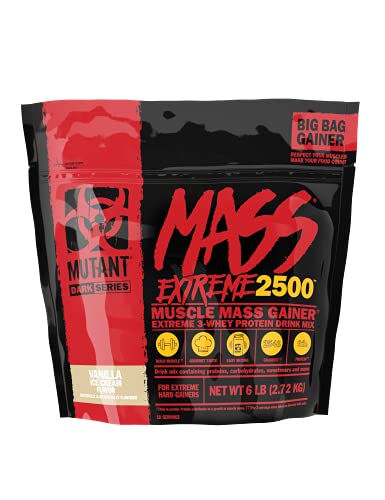 Mutant Mass Extreme 2500 2.72kg Vanilla Ice Cream | High-Quality Weight Gainers & Carbs | MySupplementShop.co.uk