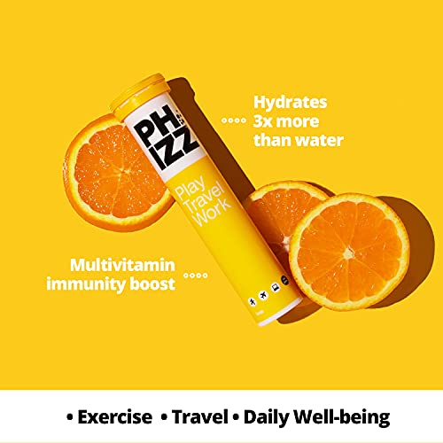 Phizz 2-in-1 Multivitamin & Rehydration Electrolyte Effervescent 12x20Tabs Orange | High-Quality Health Foods | MySupplementShop.co.uk