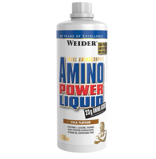 Weider Amino Power Liquid, Cola - 1000 ml. | High-Quality Amino Acids and BCAAs | MySupplementShop.co.uk
