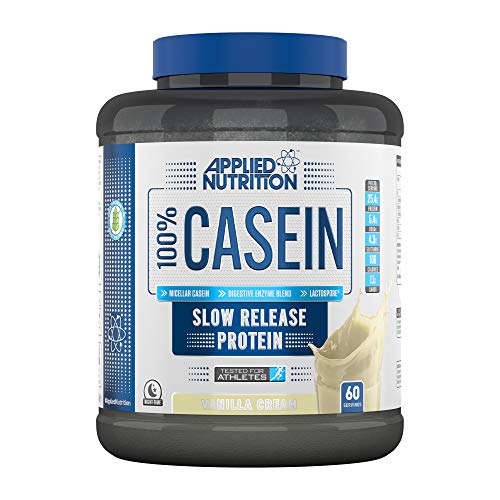 Applied Nutrition Casein 1.8kg Vanilla Cream | High-Quality Protein | MySupplementShop.co.uk