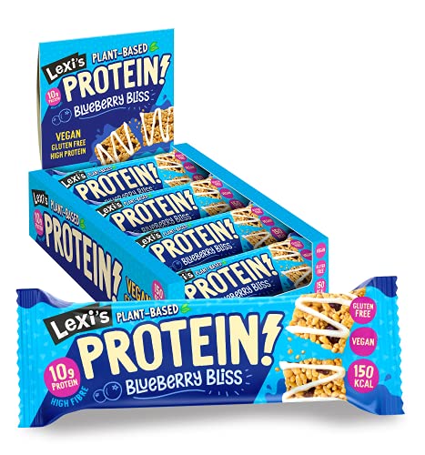 Lexi's Crispy Protein Bars 12x40g Blueberry Bliss | High-Quality Sports Nutrition | MySupplementShop.co.uk