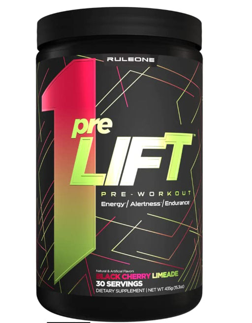 Rule One PreLIFT, Black Cherry Limeade - 435 grams | High-Quality Post Cycle Recovery | MySupplementShop.co.uk