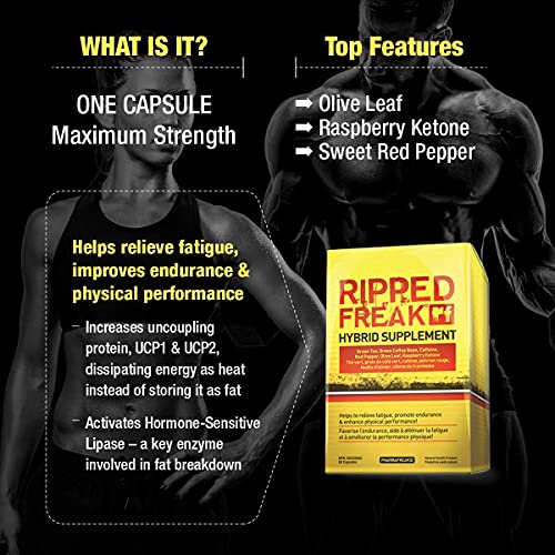 PharmaFreak Ripped Freak Hybrid Fat Burner 60 Caps | High-Quality Sports Nutrition | MySupplementShop.co.uk