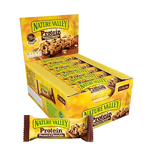 Nature Valley Protein 12x40g Peanut & Chocolate | High-Quality Sports Nutrition | MySupplementShop.co.uk