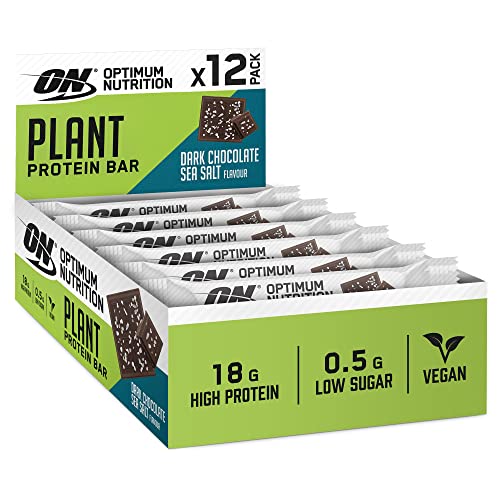 Optimum Nutrition Plant Bar 12x60g Dark Chocolate Sea Salt | High-Quality Health & Personal Care | MySupplementShop.co.uk