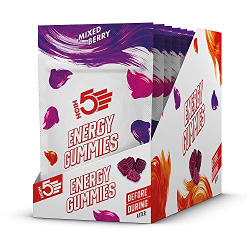 HIGH5 Energy Gummies Pocket Sized Quick Release Energy On The Go (Mixed Berry) (10 x 26g Packs) | High-Quality Vitamins & Supplements | MySupplementShop.co.uk