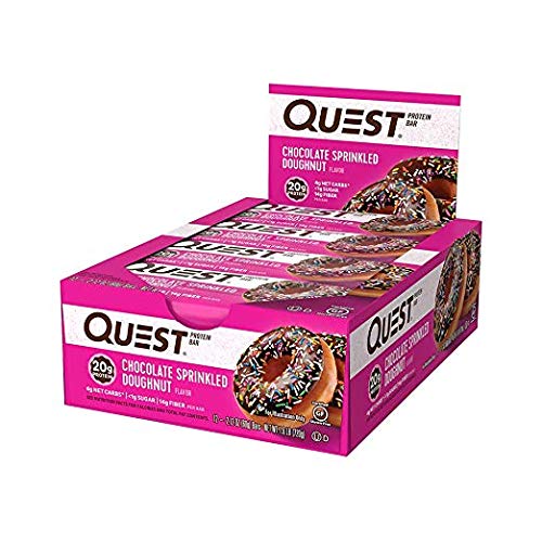 Quest Nutrition Bar 12x60g Chocolate Sprinkled Donut | High-Quality Sports Nutrition | MySupplementShop.co.uk