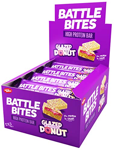 Battle Snacks Battle Bites 12x62g Sprinkled Donut | High-Quality Sports Nutrition | MySupplementShop.co.uk