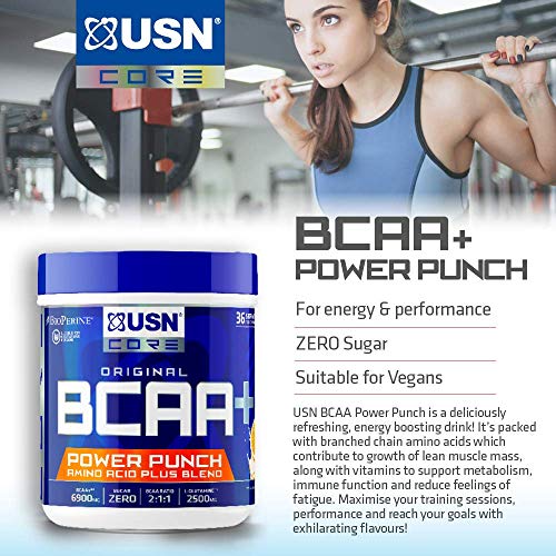USN BCAA Power Punch 200g Tangerine | High-Quality Sports Nutrition | MySupplementShop.co.uk