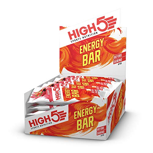 HIGH5 Energy Bar Real Fruits Soft Bar No Artificial Sweeteners (Berry 25 x 55g) | High-Quality Endurance & Energy | MySupplementShop.co.uk