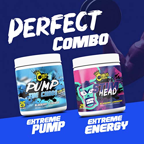 Chaos Crew Pump the Chaos Extreme 325g Blueberry Lemonade | High-Quality Sports Nutrition | MySupplementShop.co.uk