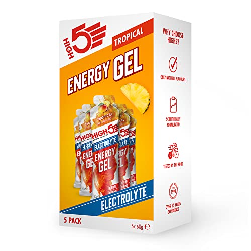 HIGH5 Energy Gel Electrolyte 5x60g Tropical | High-Quality Sports Nutrition | MySupplementShop.co.uk