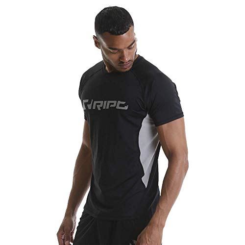 RIPT Contrast Performance T-Shirt S Black | High-Quality Sports Nutrition | MySupplementShop.co.uk