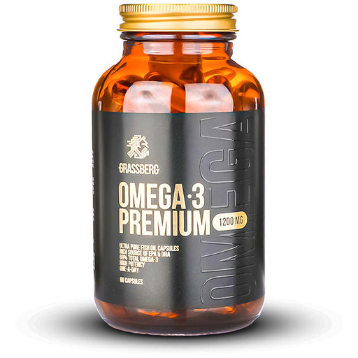 Grassberg Omega 3 Premium, 1200mg - 90 caps | High-Quality Sports Supplements | MySupplementShop.co.uk