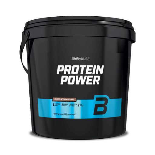 BioTechUSA Protein Power, Chocolate - 4000 grams | High-Quality Protein | MySupplementShop.co.uk