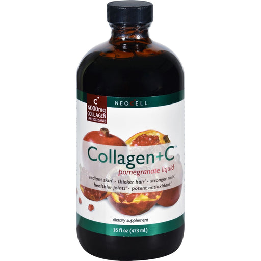 NeoCell Collagen + C, Pomegranate Liquid - 473 ml. | High-Quality Joint Support | MySupplementShop.co.uk
