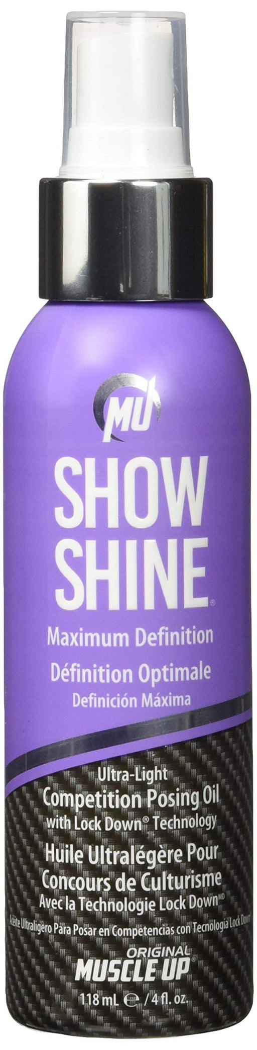 Pro Tan Show Shine, Maximum Definition Ultra Light Competition Posing Oil Spray - 118 ml. | High-Quality Accessories | MySupplementShop.co.uk