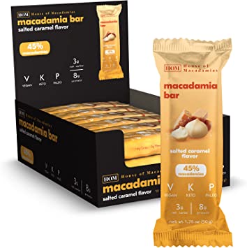 House Of Macadamia Bar 12x50g Salted Caramel | High-Quality Sports & Nutrition | MySupplementShop.co.uk