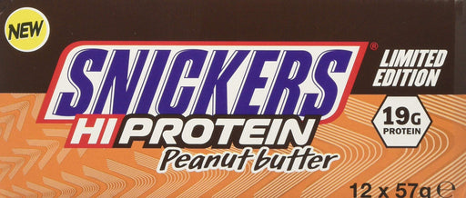 Mars Snickers Hi Protein Bars, Peanut Butter Limited Edition - 12 bars | High-Quality Protein Bars | MySupplementShop.co.uk