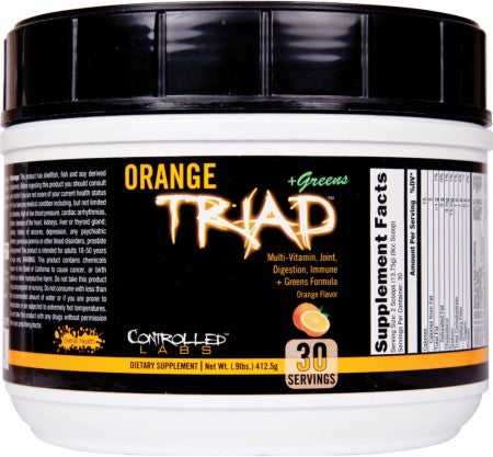 Controlled Labs Orange Triad + Greens, Lemon Ice Tea - 418 grams | High-Quality Vitamins & Minerals | MySupplementShop.co.uk