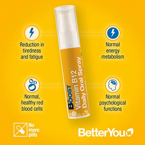 BetterYou Boost Daily Vitamins B12 Oral spray 25ml | High-Quality Vitamins & Supplements | MySupplementShop.co.uk