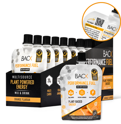 BACX Performance Fuel 10 x 70ml Orange | High-Quality Health Foods | MySupplementShop.co.uk